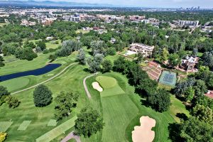 Cherry Hills 11th Green Aerial